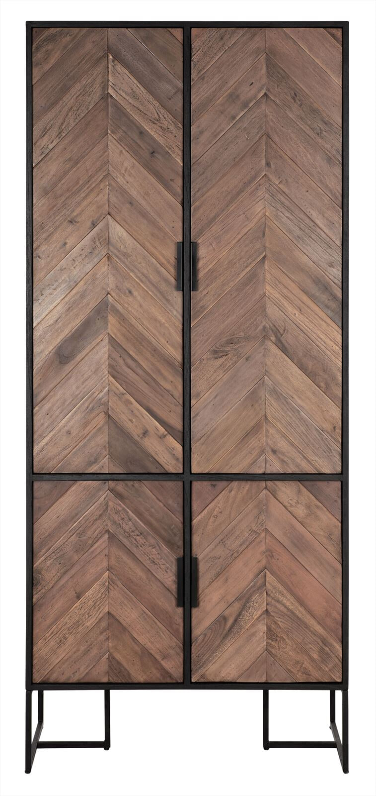 DTP Home Opbergkast 'Criss Cross' Hout en staal, 185 x 80cm - Afbeelding 2
