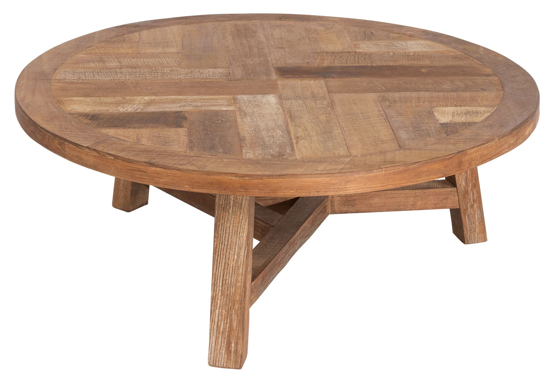 DTP Home Ronde Salontafel 'Monastery' Teakhout, 90cm - Afbeelding 5