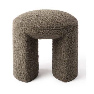 Jesper Home Hocker 'Nachii' Teddy, kleur Plush Moss