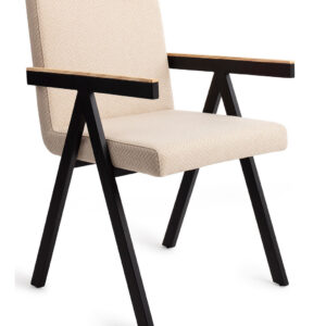 Jesper Home Eetkamerstoel 'Omuta' Chevron, kleur Tan