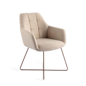 Jesper Home Eetkamerstoel 'Noto' Cross Rose, kleur Overnight Oats