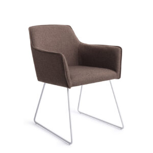 Jesper Home Eetkamerstoel 'Hofu' Slide White, kleur Potters Clay