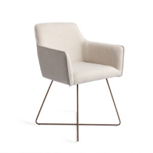 Jesper Home Eetkamerstoel 'Hofu' Cross Rose, kleur Enoki