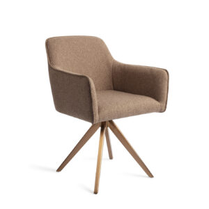 Jesper Home Eetkamerstoel 'Hofu' Turn Rose, Draaibaar, kleur French Toast