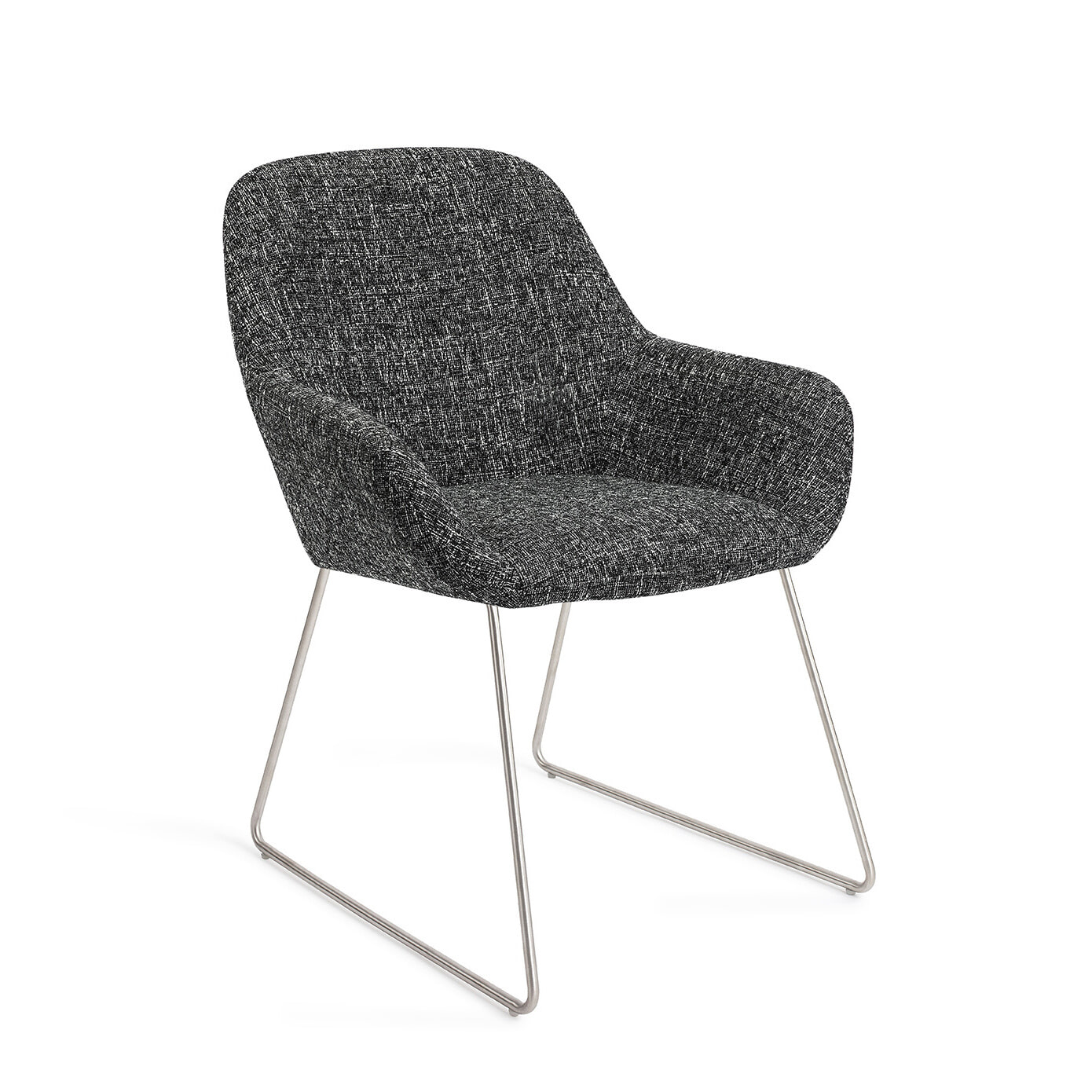 Jesper Home Eetkamerstoel 'Kushi' Slide Steel, kleur Skyfall