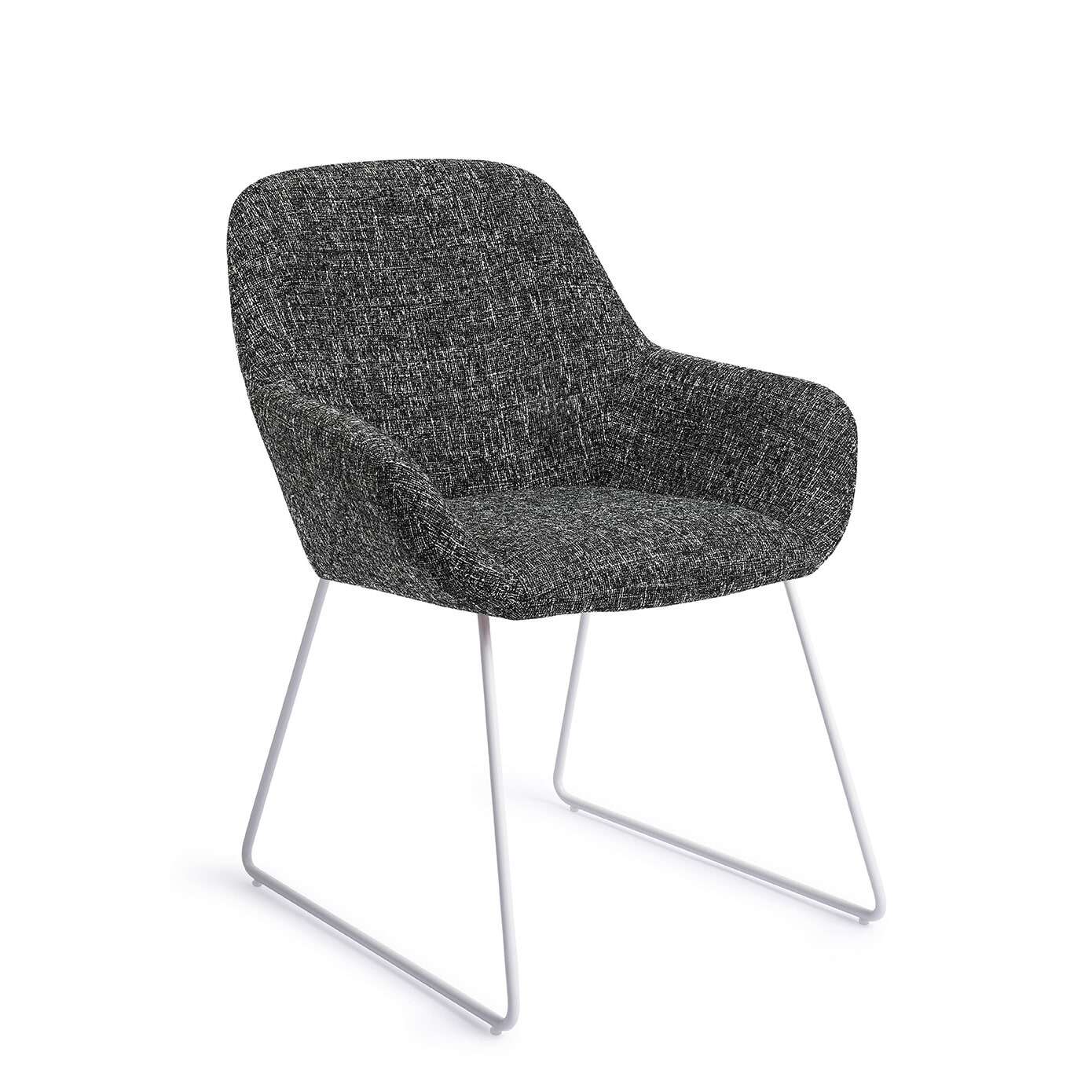 Jesper Home Eetkamerstoel 'Kushi' Slide White, kleur Skyfall