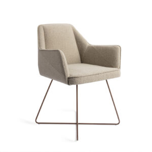 Jesper Home Eetkamerstoel 'Tome' Cross Rose, kleur Great Greige