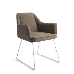 Jesper Home Eetkamerstoel 'Tome' Slide White, kleur Idaho Potato