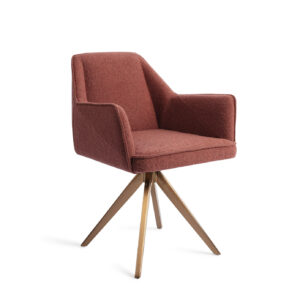 Jesper Home Eetkamerstoel 'Tome' Turn Rose, Draaibaar, kleur Shabby Saffron