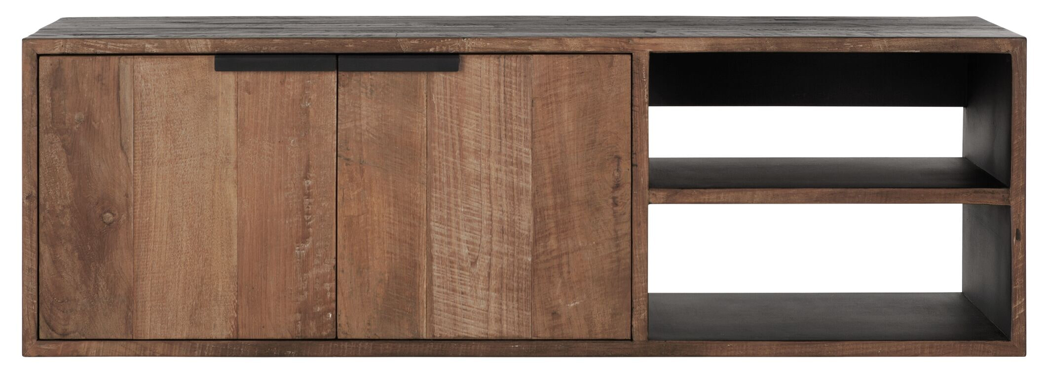 DTP Home Zwevend TV-meubel 'Cosmo' Teakhout, 125cm - Afbeelding 2