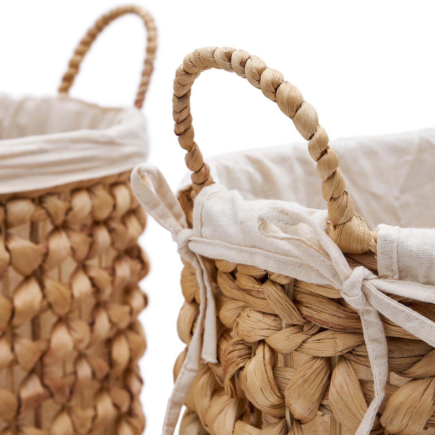 Kave Home Wasmand 'Tressa' Natuurvezel, Set van 2 stuks - Afbeelding 2