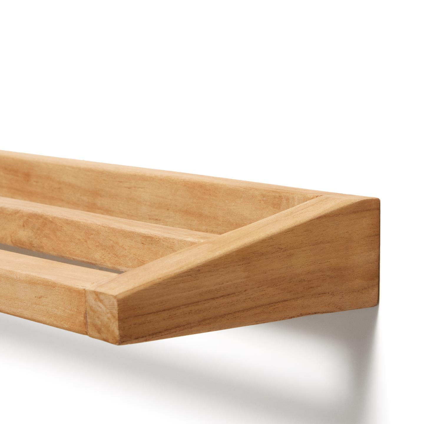 Kave Home Handdoekenrek 'Kenta' Teakhout, kleur Naturel - Afbeelding 3