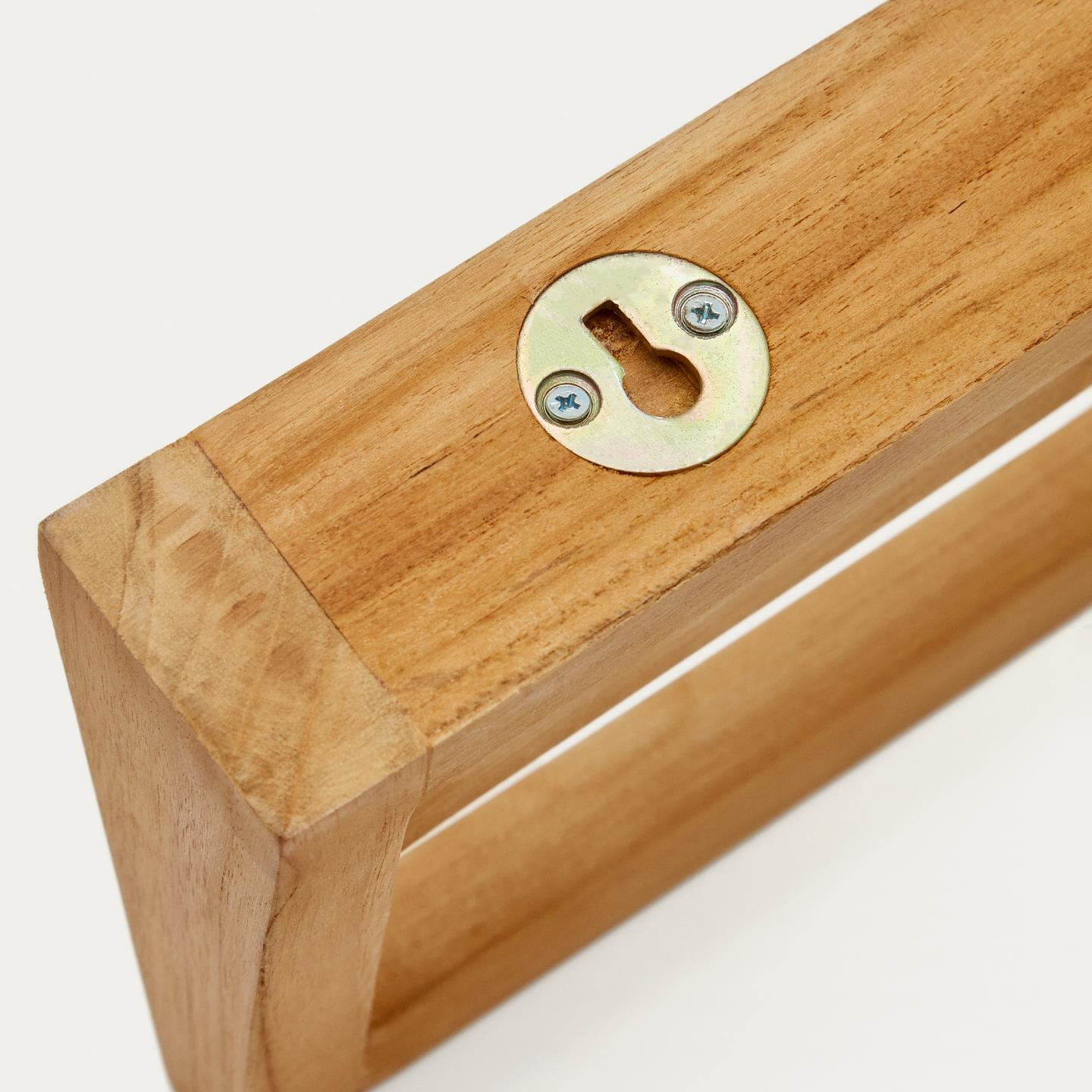 Kave Home Handdoekenrek 'Kenta' Teakhout, kleur Naturel - Afbeelding 4