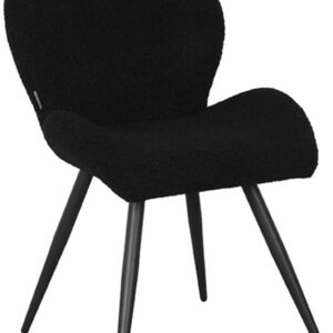 LABEL51 Eetkamerstoel 'Sky' Teddy, kleur Zwart