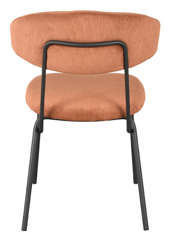 LABEL51 Eetkamerstoel 'Zack' Rib, kleur Roest - Afbeelding 4