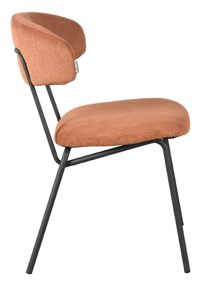 LABEL51 Eetkamerstoel 'Zack' Rib, kleur Roest - Afbeelding 3