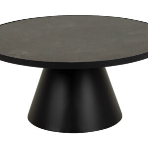 Bendt Salontafel 'Anemone' Keramiek 86cm, kleur Zwart