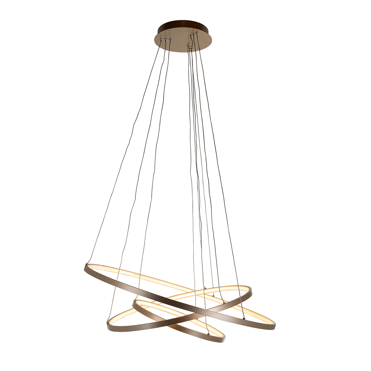 Richmond Hanglamp 'Amira' LED, Aluminium, kleur Goud - Afbeelding 2