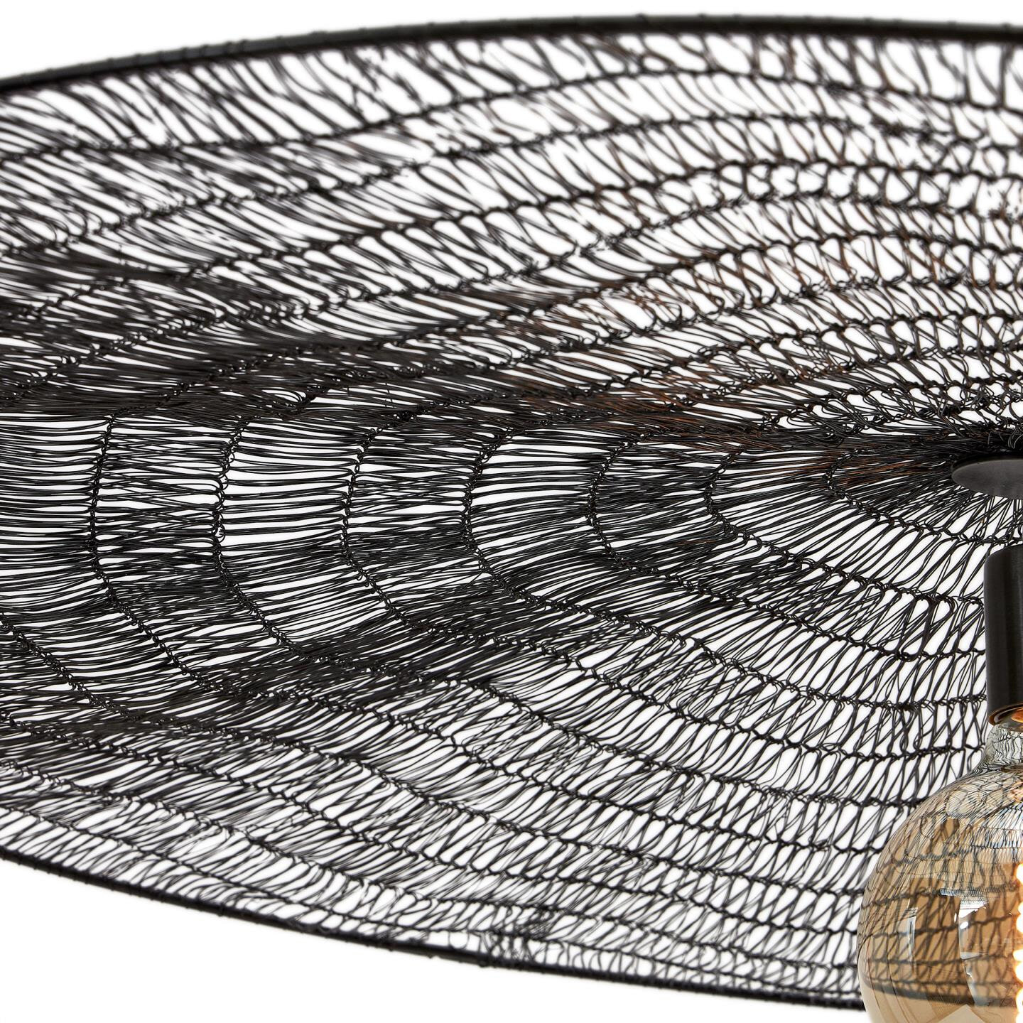 Kave Home Hanglamp 'Makai' 100cm, kleur Zwart - Afbeelding 3