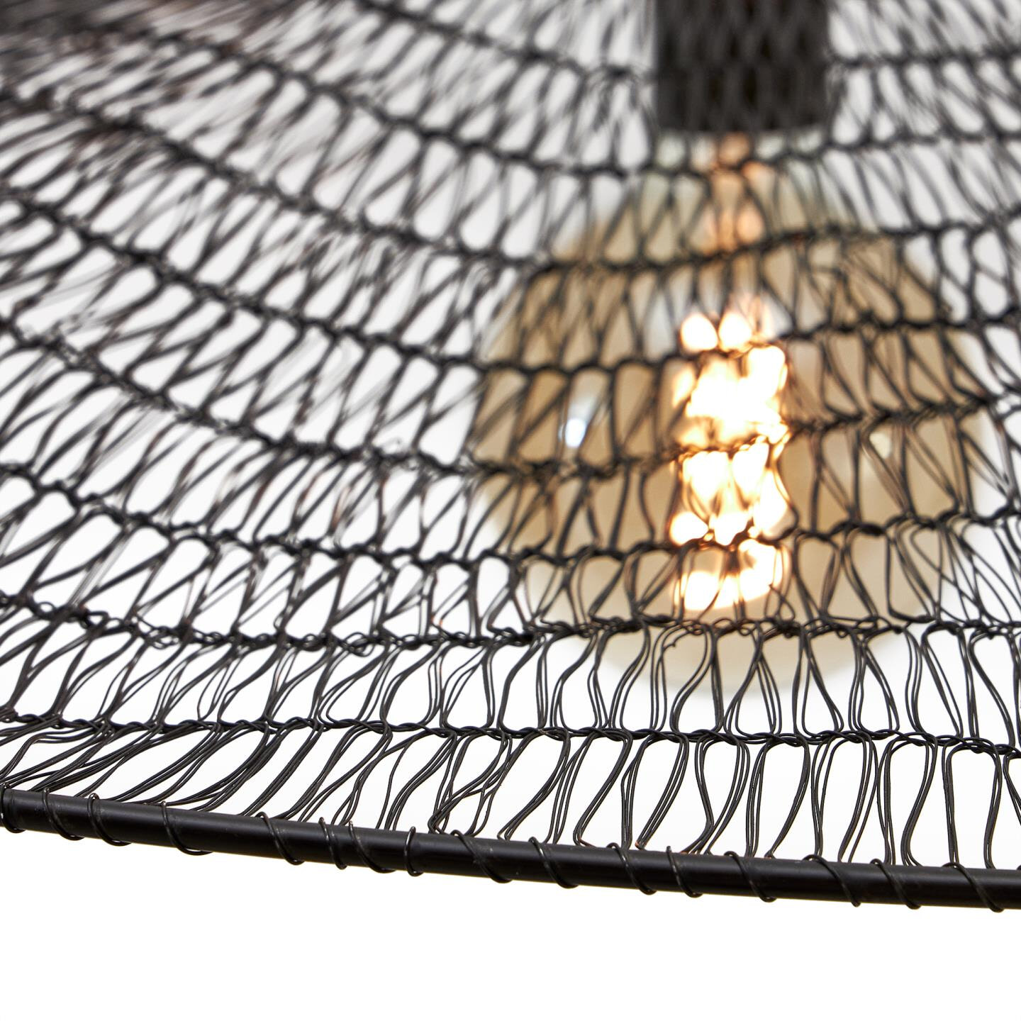 Kave Home Hanglamp 'Makai' 100cm, kleur Zwart - Afbeelding 4