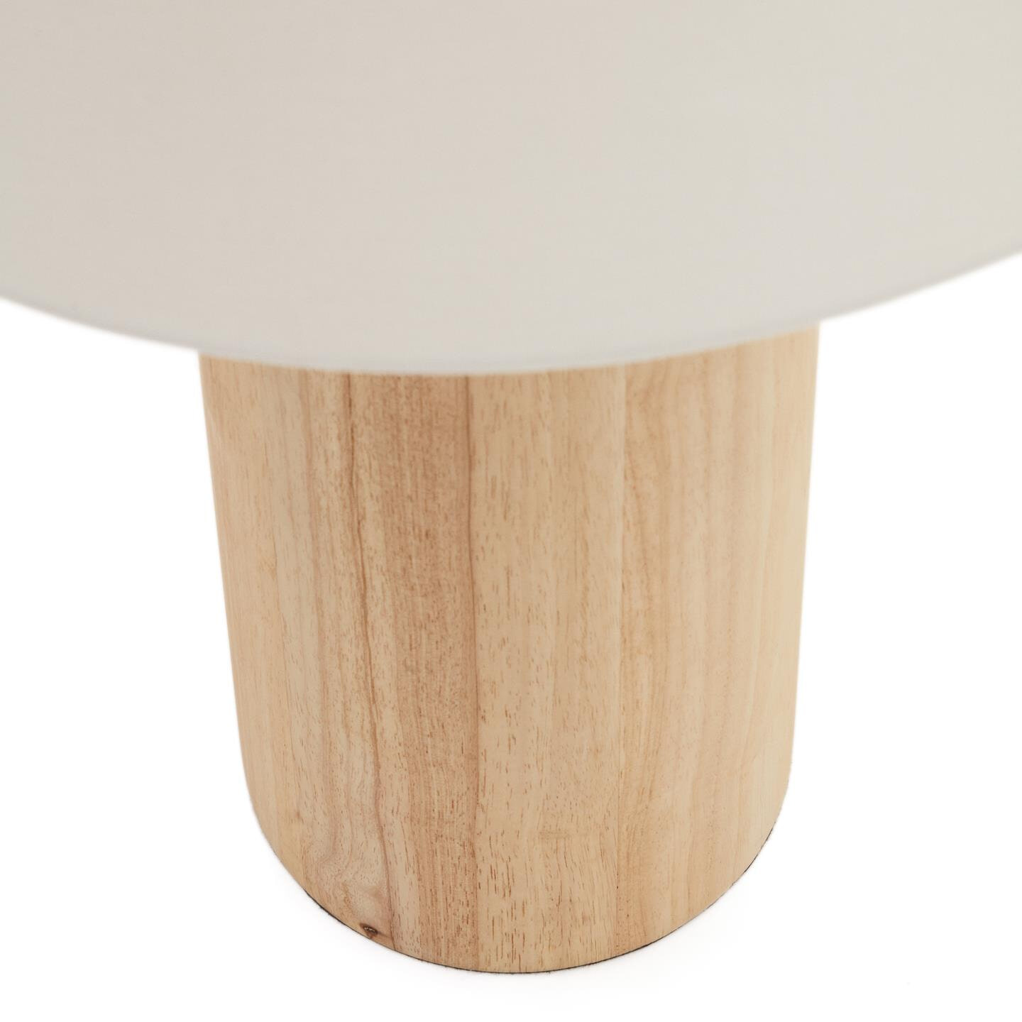 Kave Home Vloerlamp 'Marga' Rubberhout, 110cm hoog, kleur Naturel - Afbeelding 5