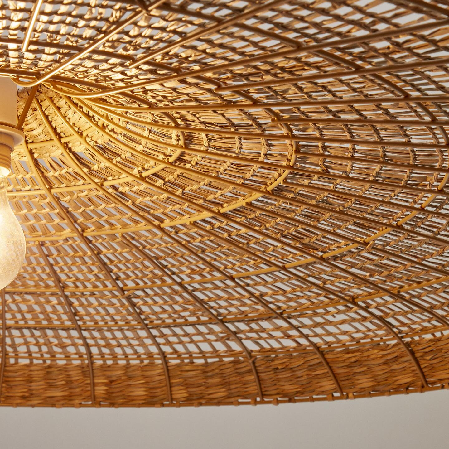 Kave Home Lampenkap 'Cruilles' Zeegras, Ø100cm - Afbeelding 4