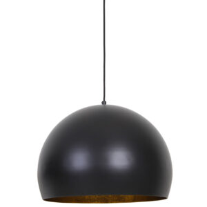 Light & Living Hanglamp 'Jaicey' 56cm, mat zwart-goud