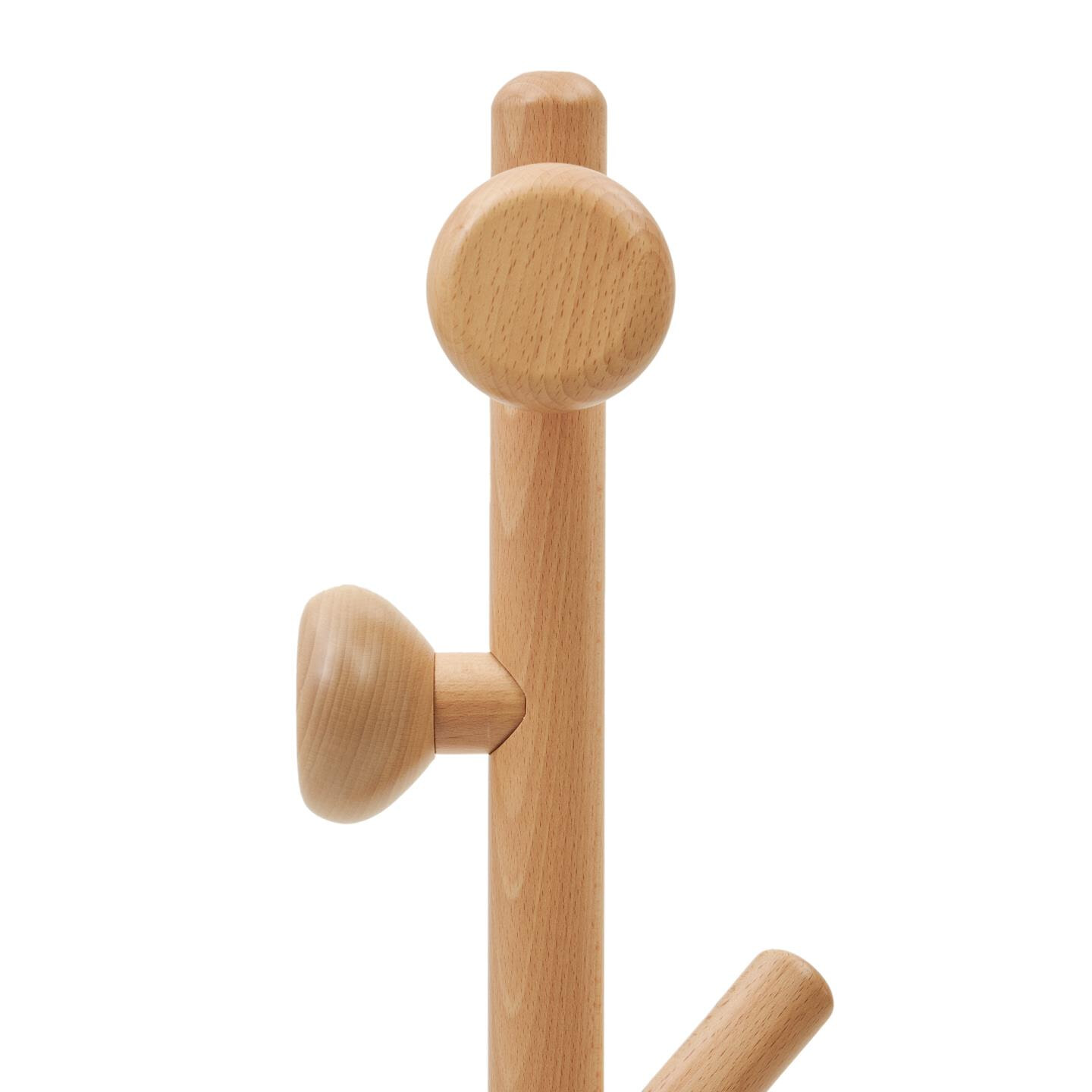 Kave Home Kapstok 'Nadue' Beukenhout, 170cm hoog, kleur Naturel - Afbeelding 4