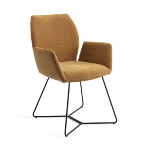 Jesper Home Eetkamerstoel 'Misaki' Beehive Black, kleur Honey Harvest