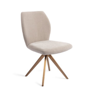 Jesper Home Draaibare Eetkamerstoel 'Ikata' Turn Rose, kleur Sand Strand