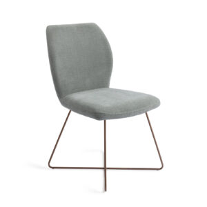 Jesper Home Eetkamerstoel 'Ikata' Cross Rose, kleur Breezy Blue