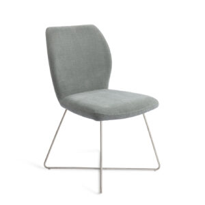 Jesper Home Eetkamerstoel 'Ikata' Cross Steel, kleur Breezy Blue