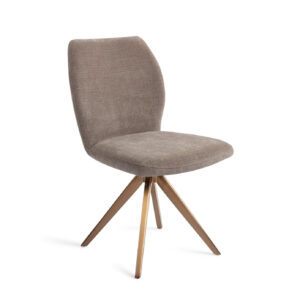 Jesper Home Draaibare Eetkamerstoel 'Ikata' Turn Rose, kleur Mocha Mist