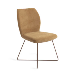 Jesper Home Eetkamerstoel 'Ikata' Cross Rose, kleur Honey Harvest