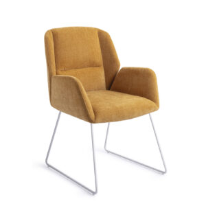 Jesper Home Eetkamerstoel 'Myoko' Slide White, kleur El Dorado