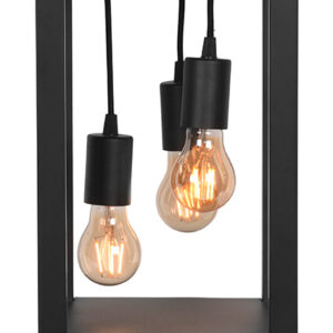LABEL51 Tafellamp 'Dangle', Metaal, 3 lamps, kleur Zwart