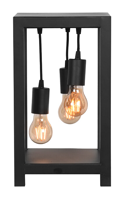 LABEL51 Tafellamp 'Dangle', Metaal, 3 lamps, kleur Zwart