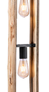 LABEL51 Vloerlamp 'Woody' Hout, 3-lamps