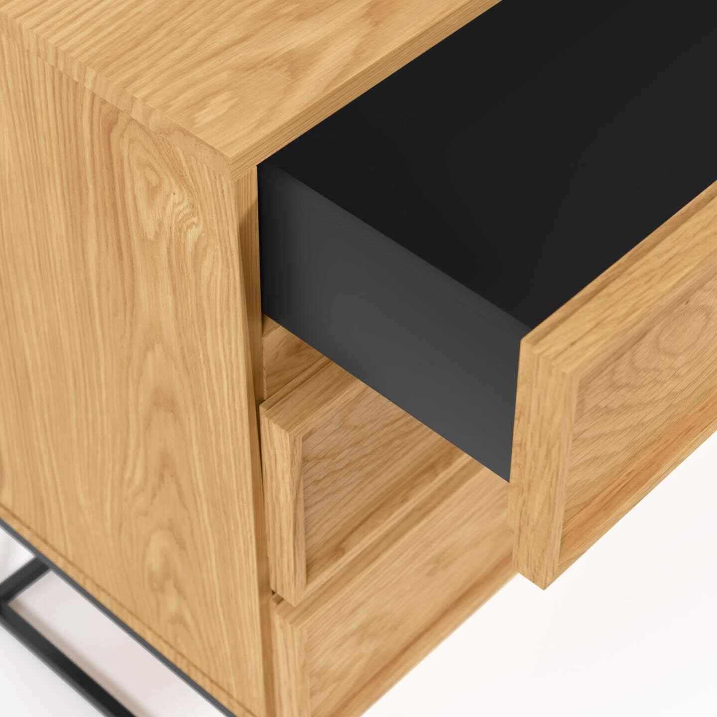 Kave Home Ladekast 'Taiana' Eikenhout, 100 x 78cm - Afbeelding 5