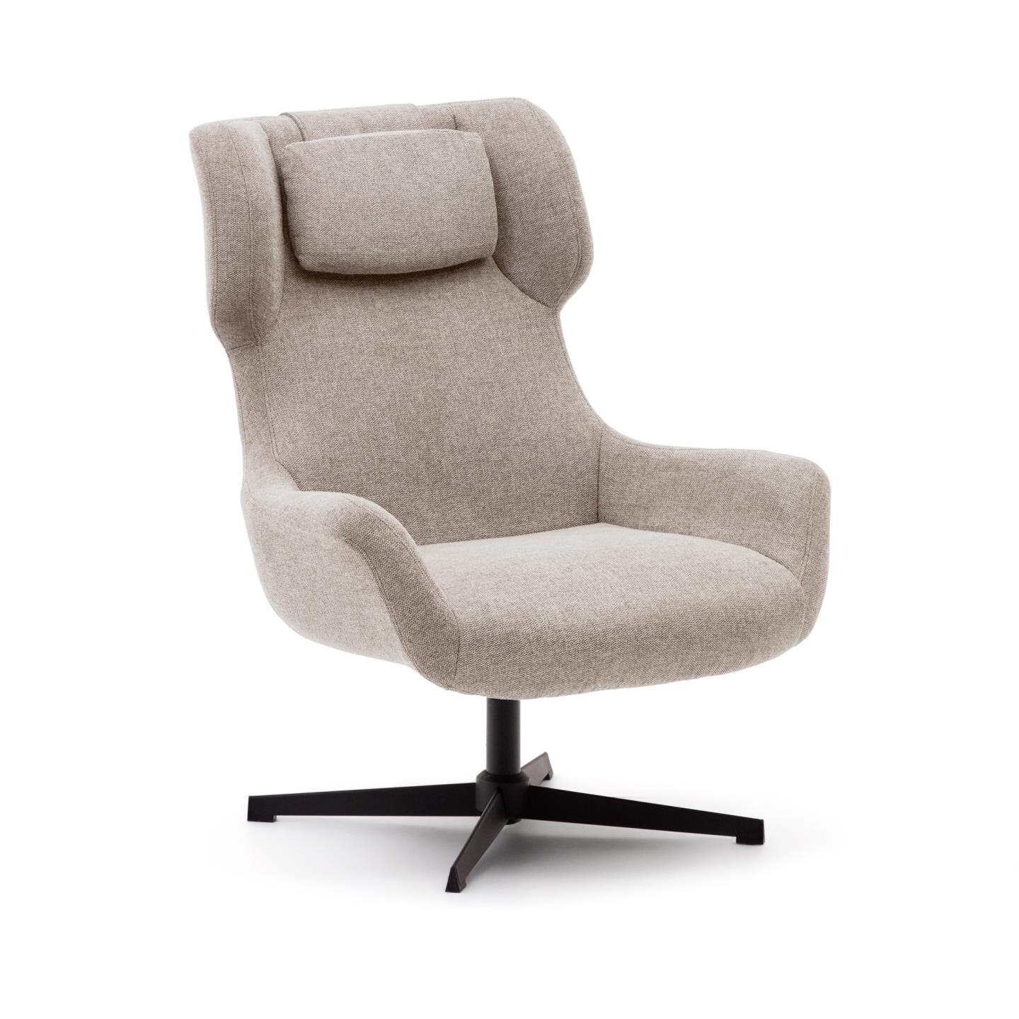 Kave Home Draaifauteuil 'Zalina' kleur Beige - Afbeelding 2
