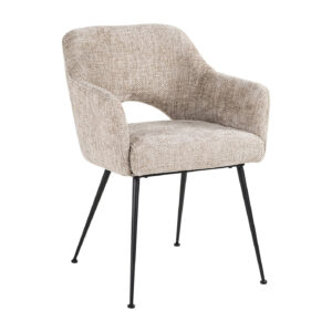 Richmond Eetkamerstoel 'Jenthe' Chenille, kleur Desert