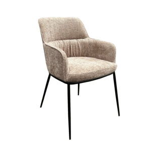 Richmond Eetkamerstoel 'Bella' Chenille, kleur Desert