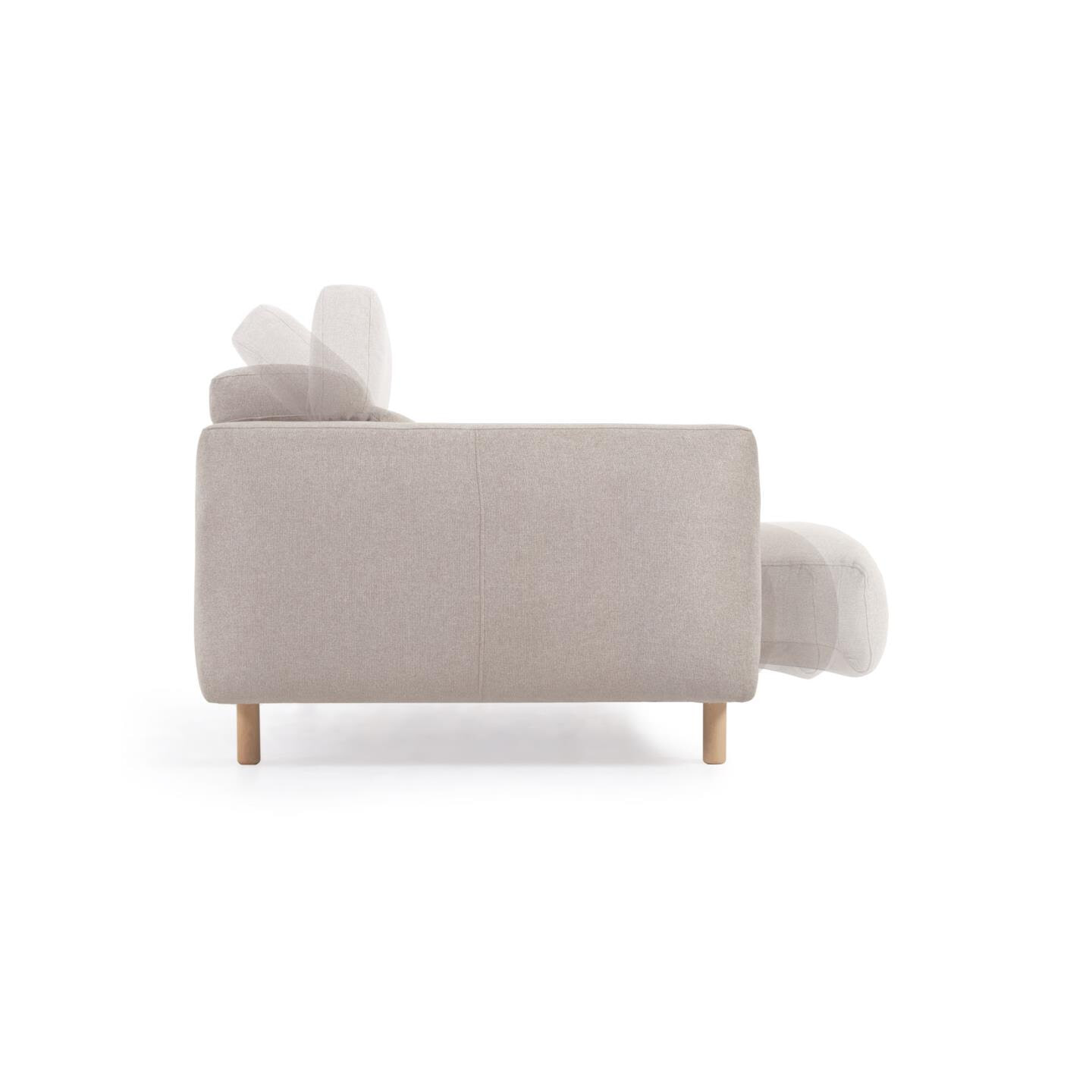 Kave Home 3-zits Bank 'Singa' Chenille, kleur Beige - Afbeelding 7