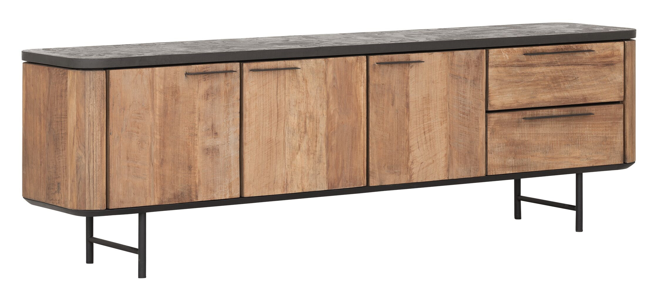 DTP Home TV-meubel 'Soho' Teakhout en mortex, 190cm