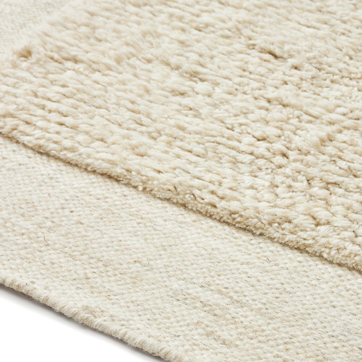 Kave Home Vloerkleed 'Marely' Wol, 200 x 300cm, kleur Wit - Afbeelding 3