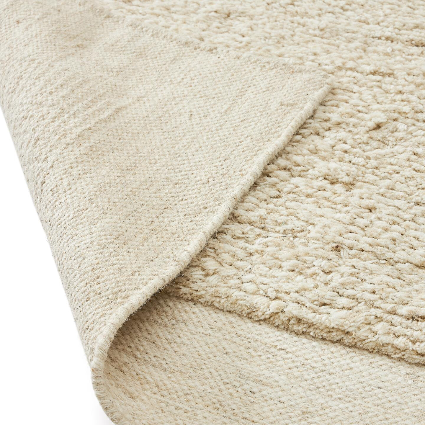 Kave Home Vloerkleed 'Marely' Wol, 200 x 300cm, kleur Wit - Afbeelding 5