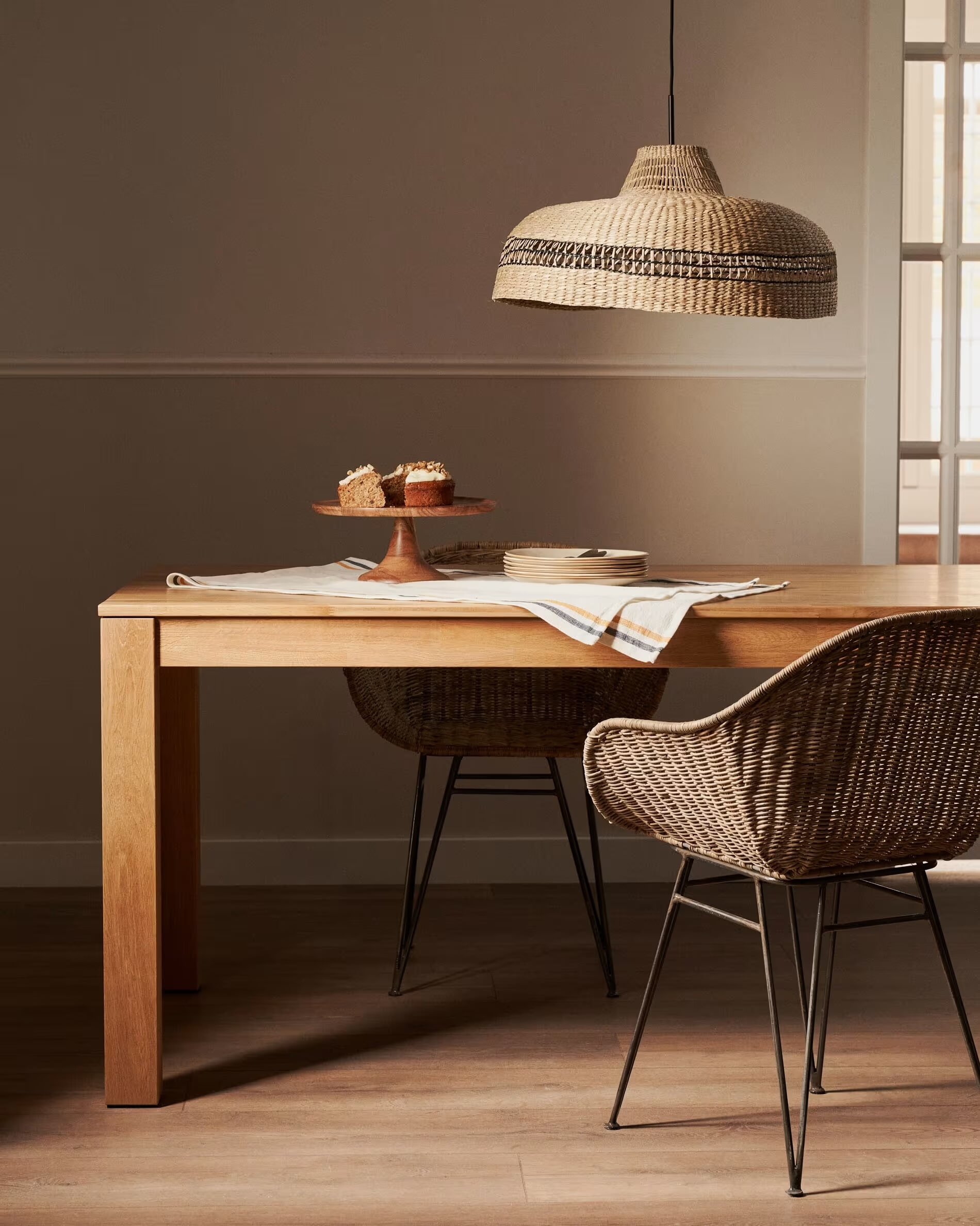 Kave Home uitschuifbare eettafel 'Isbel' eiken naturel, 180-260 x 90cm - Afbeelding 2