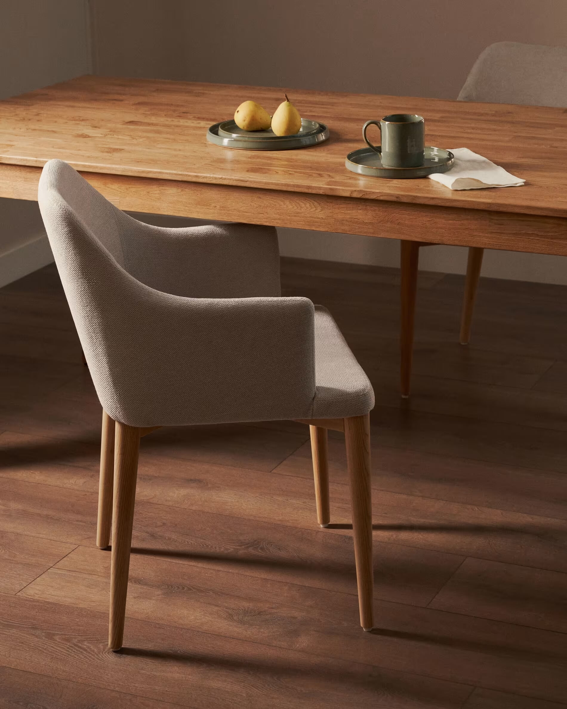 Kave Home uitschuifbare eettafel 'Isbel' eiken naturel, 180-260 x 90cm - Afbeelding 3