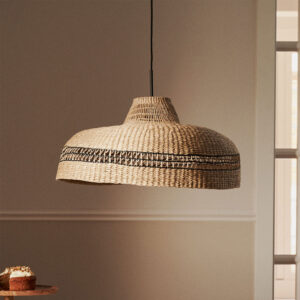 Kave Home Lampenkap 'Rupia' Zeegras, Ø55cm