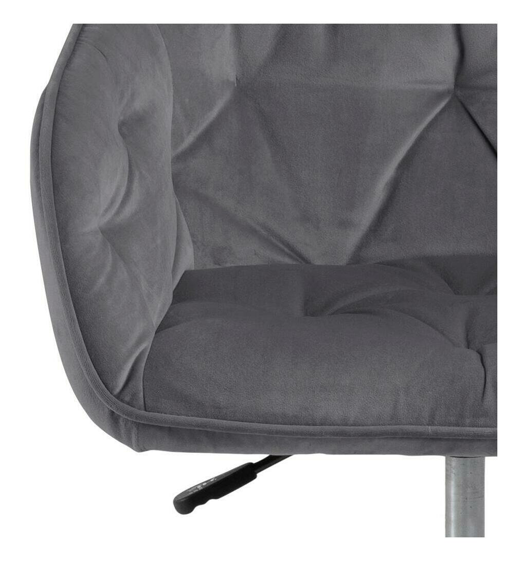 Bendt Bureaustoel 'Loren' Velvet, kleur Dark Grey - Afbeelding 3